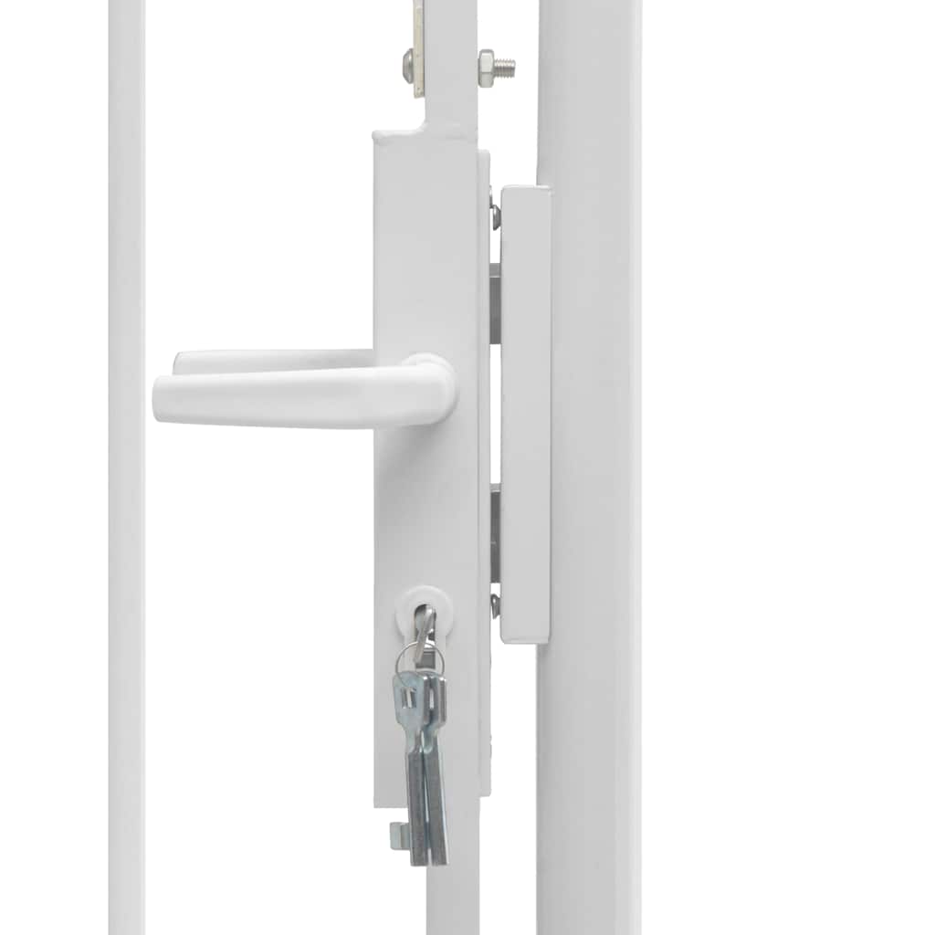 Garden Gate Woerden Steel 1x2.25 m White