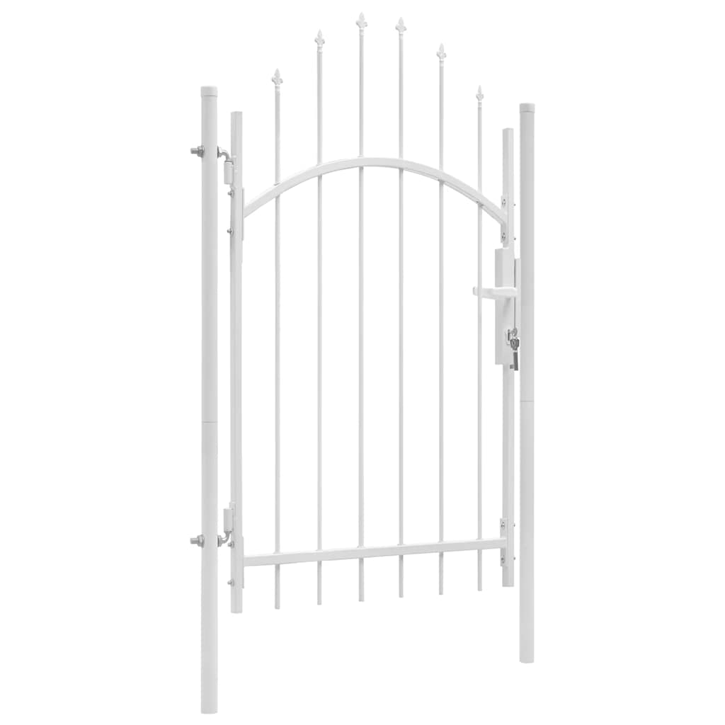Garden Gate Woerden Steel 1x2.45 m White