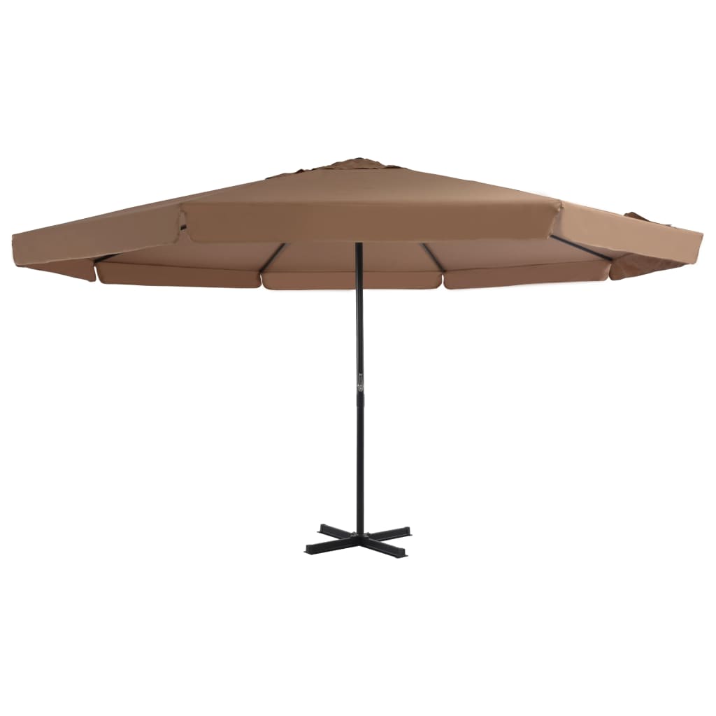 Garden Parasol | Taupe | Polyester, Aluminium | Large
