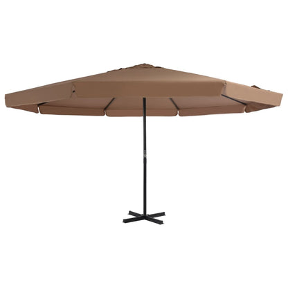 Garden Parasol with Aluminium Pole 500 cm Taupe
