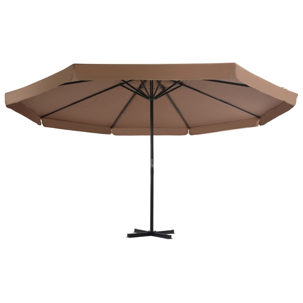 Garden Parasol | Taupe | Polyester, Aluminium | Large