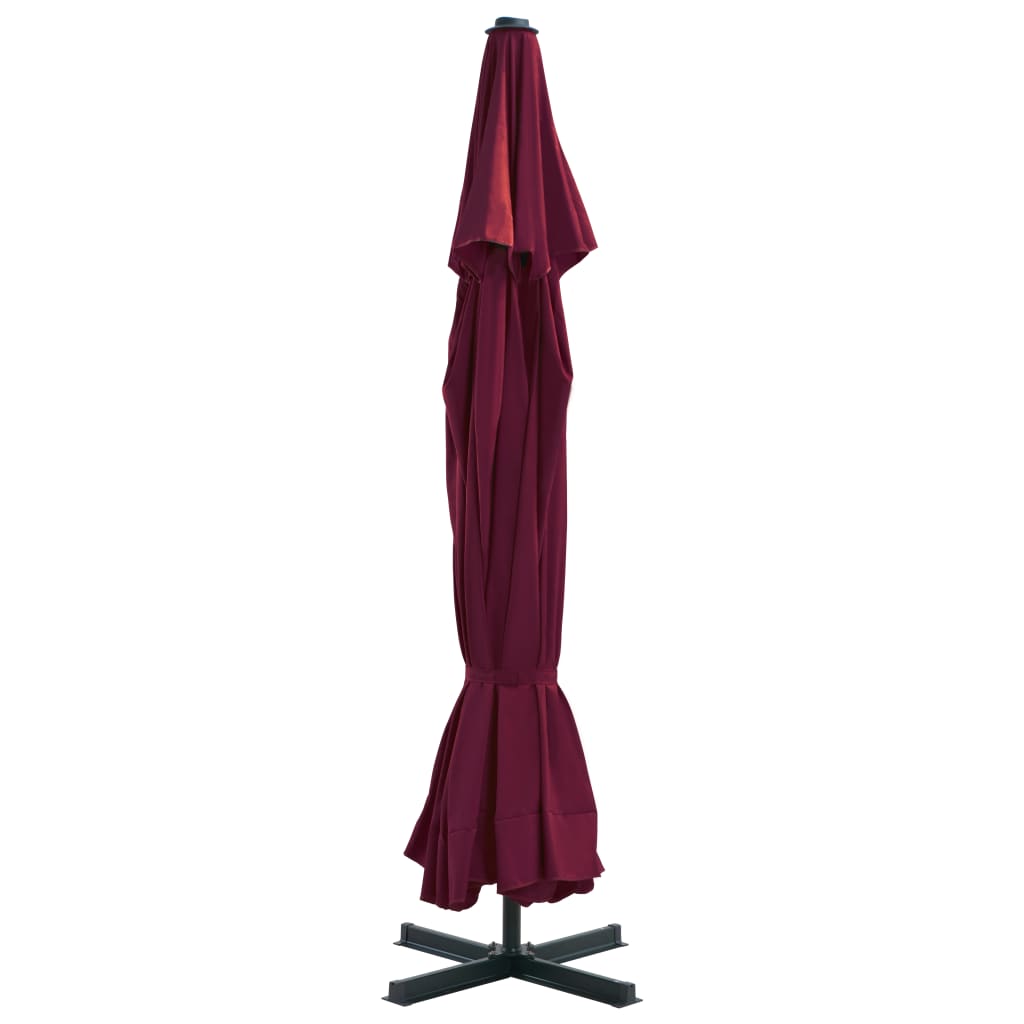 Garden Parasol | Bordeaux Red | Polyester, Aluminium | Extra Large