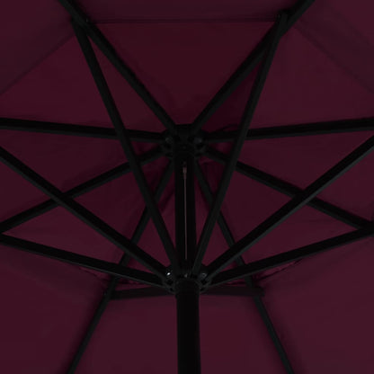 Garden Parasol | Bordeaux Red | Polyester, Aluminium | Extra Large