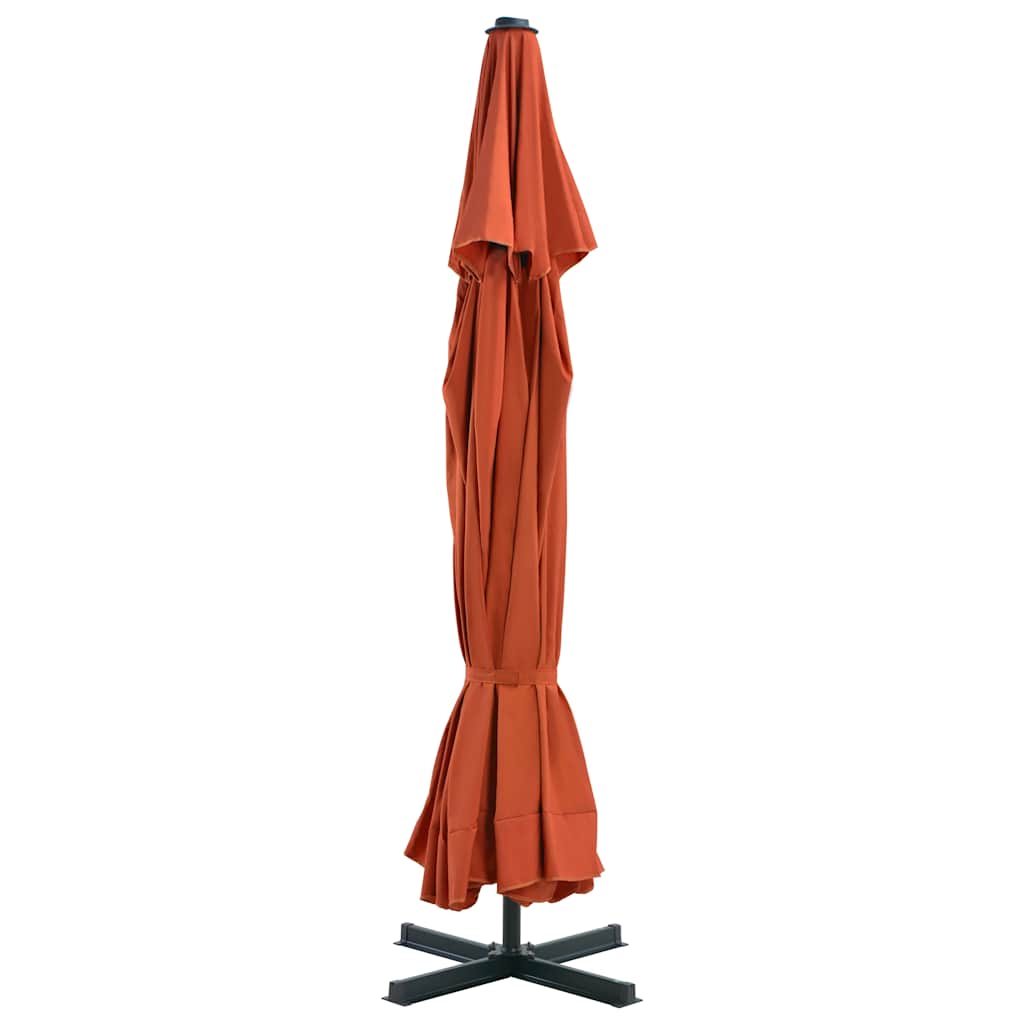 Outdoor Parasol with Aluminium Pole 500 cm Terracotta