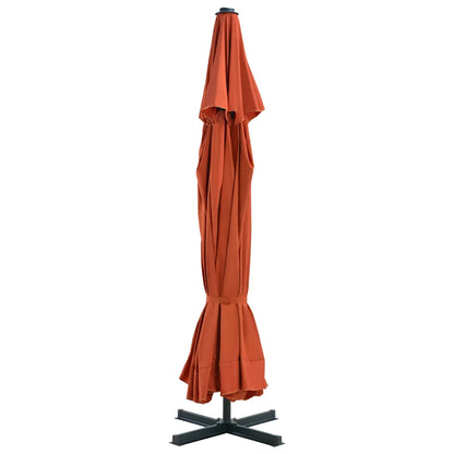 Outdoor Parasol with Aluminium Pole 500 cm Terracotta