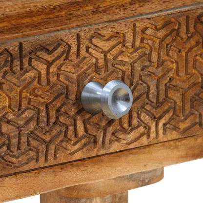 246976 vidaXL Console Table Solid Mango Wood 102x30x79 cm