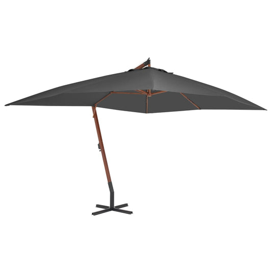 Cantilever Garden Parasol | Anthracite | Polyester fabric | Large