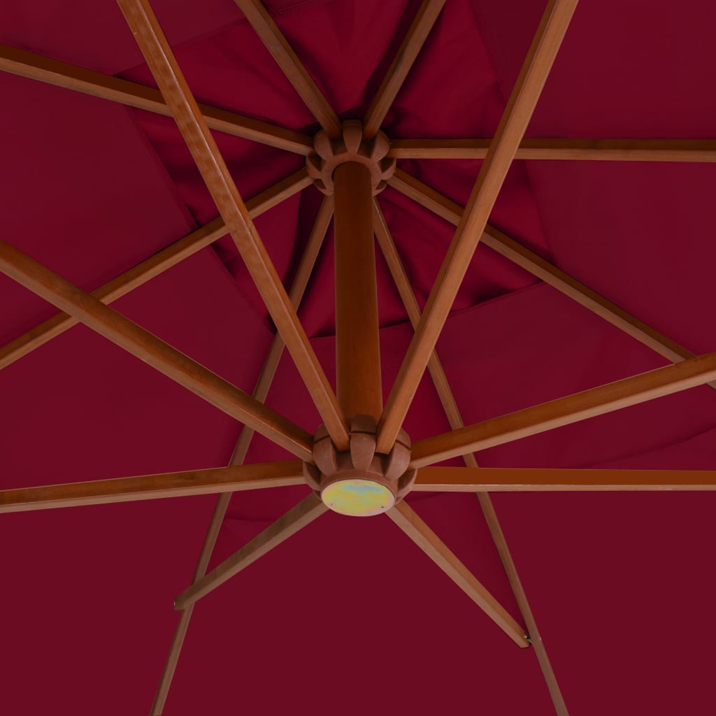 Cantilever Garden Parasol | Bordeaux red