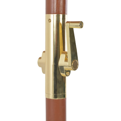 Garden Parasol with Wooden Pole 300 cm Taupe
