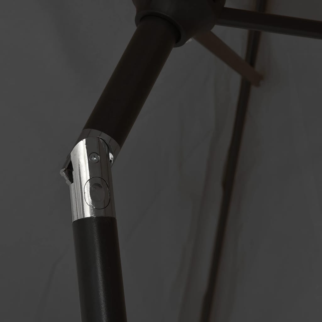 Outdoor Parasol with Metal Pole 300 cm Anthracite