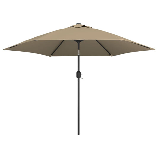 Garden Parasol with Metal Pole 300 cm Taupe