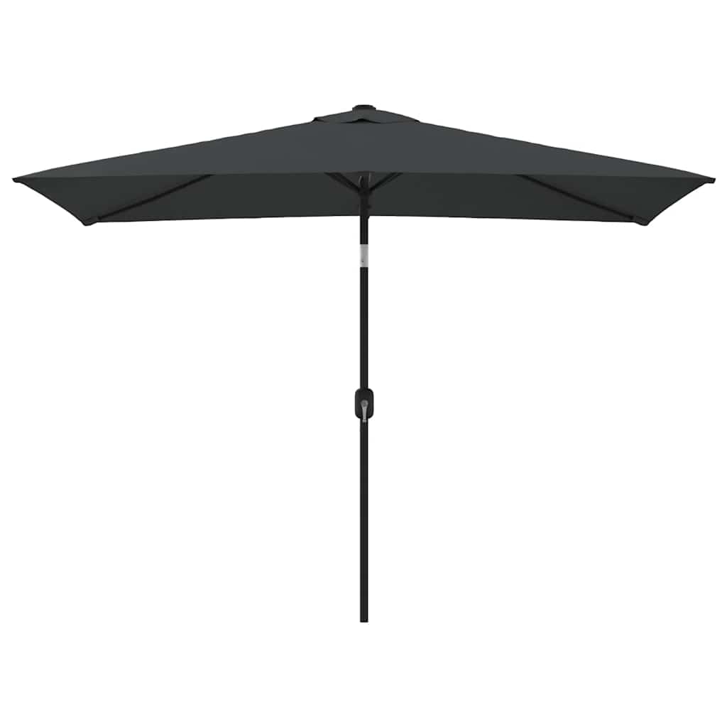 Garden Parasol with Metal Pole 300x200 cm Anthracite