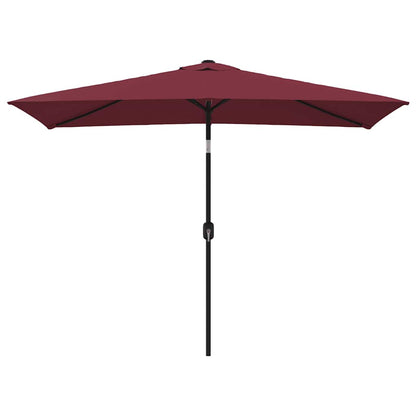 Garden Parasol | Bordeaux Red | Polyester fabric, Steel pole | Medium