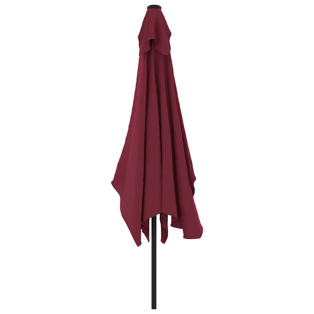 Garden Parasol | Bordeaux Red | Polyester fabric, Steel pole | Medium
