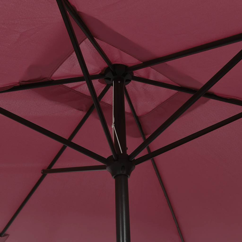 Garden Parasol | Bordeaux Red | Polyester fabric, Steel pole | Medium