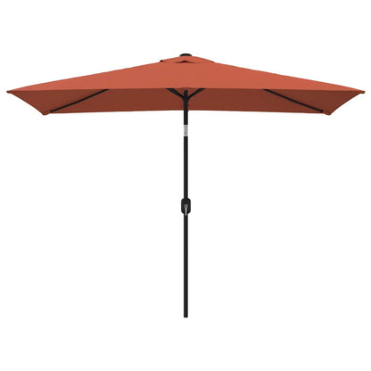 Garden Parasol | Terracotta | Polyester | 300x200 cm | Tiltable