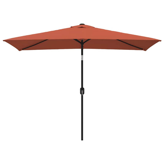Garden Parasol | Terracotta | Polyester | 300x200 cm | Tiltable
