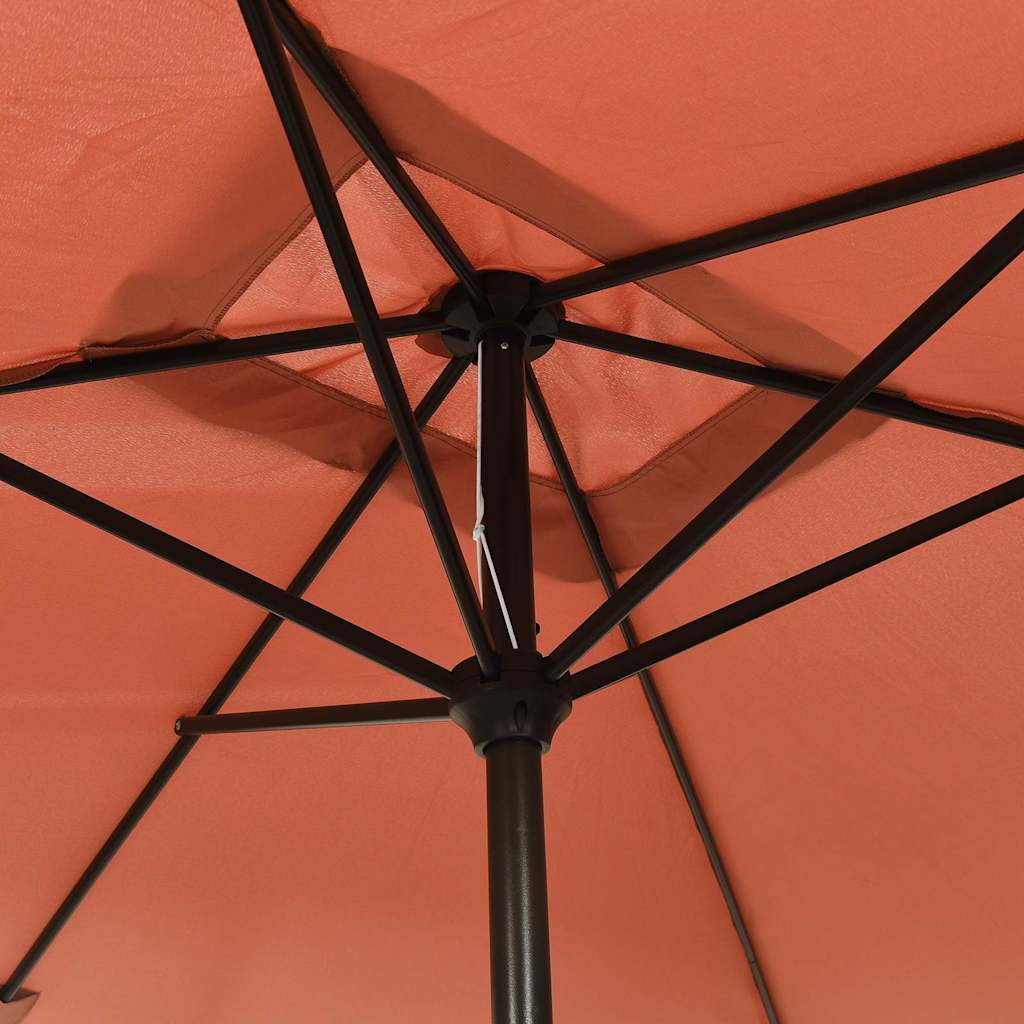 Garden Parasol | Terracotta | Polyester | 300x200 cm | Tiltable