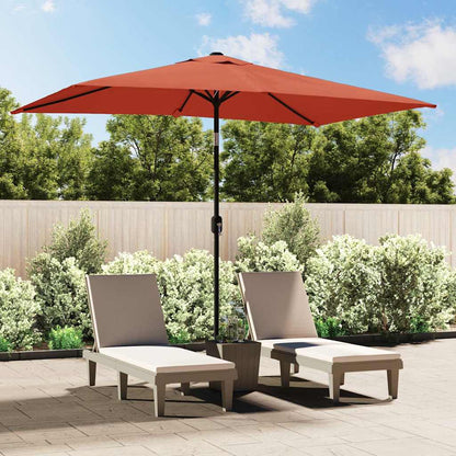 Garden Parasol | Terracotta | Polyester | 300x200 cm | Tiltable