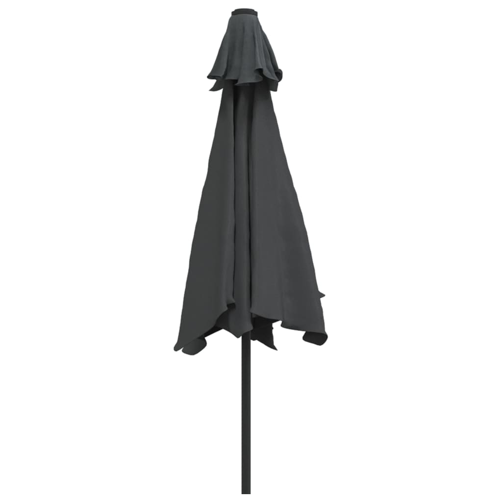 Garden Parasol | Anthracite | Polyester and Steel | Large | Collapsible