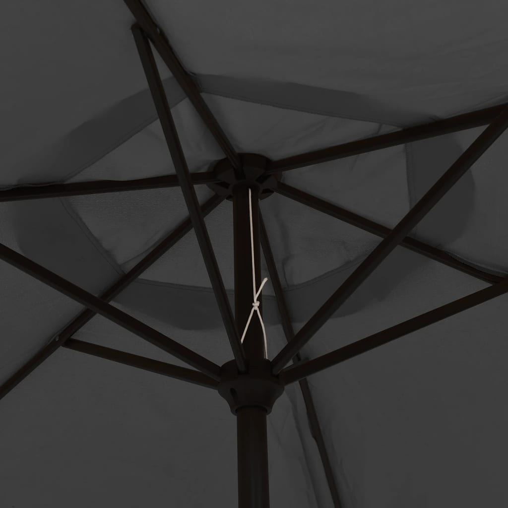 Garden Parasol | Anthracite | Polyester and Steel | Large | Collapsible
