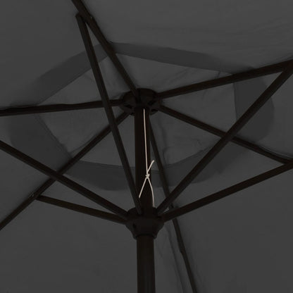 Garden Parasol | Anthracite | Polyester and Steel | Large | Collapsible