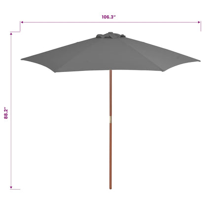 Garden Parasol | Anthracite