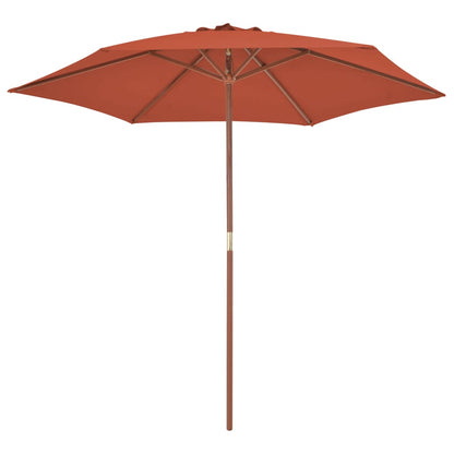 Garden Parasol | Terracotta | Laminated bamboo and hardwood, polyester