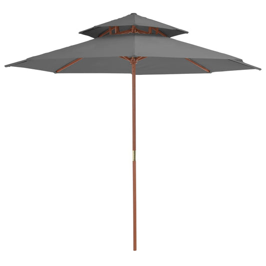 Parasol | Anthracite | Laminated bamboo, hardwood, polyester