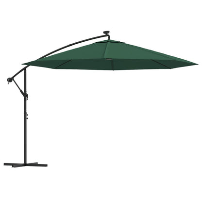 Cantilever Garden Parasol | Green | Polyester and Steel | Large