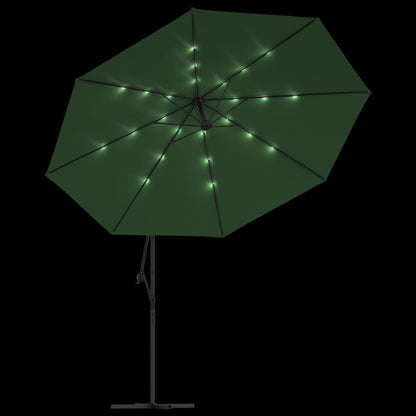Cantilever Garden Parasol | Green | Polyester and Steel | Large