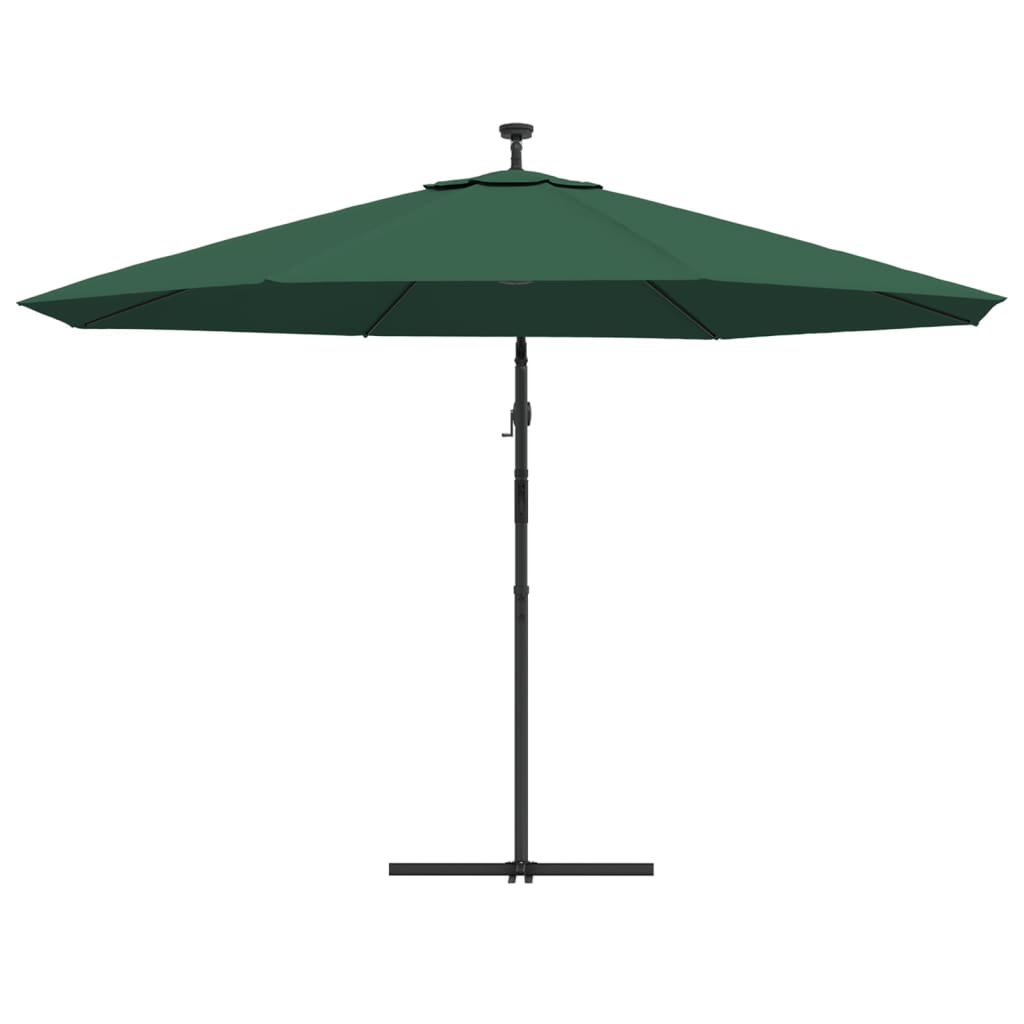 Cantilever Garden Parasol | Green | Polyester and Steel | Large