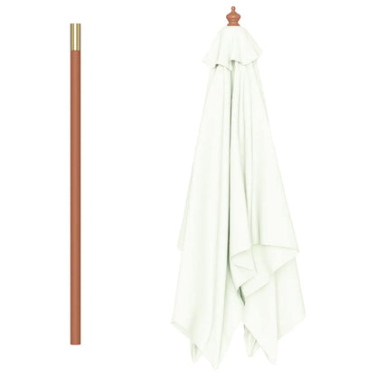 Garden Parasol | Sand | Laminated bamboo and hardwood, Polyester