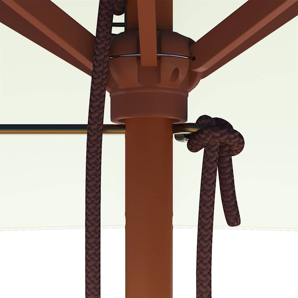 Garden Parasol | Sand | Laminated bamboo and hardwood, Polyester