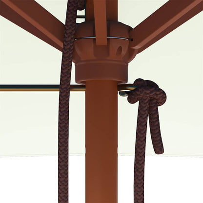 Garden Parasol | Sand | Laminated bamboo and hardwood, Polyester