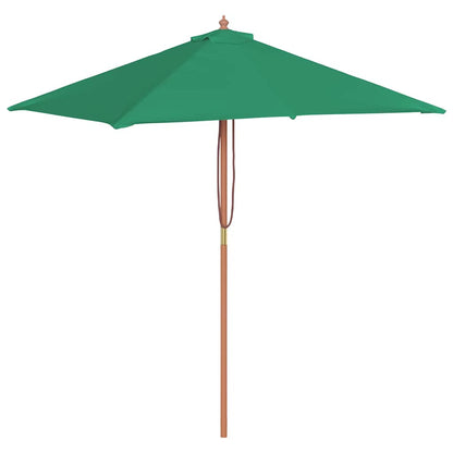 Garden Parasol | Green | Fabric, Laminated bamboo, Hardwood | 150x200 cm