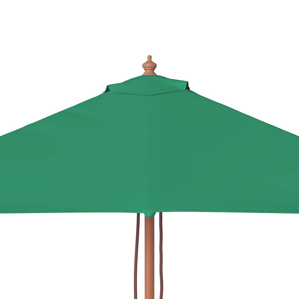 Garden Parasol | Green | Fabric, Laminated bamboo, Hardwood | 150x200 cm