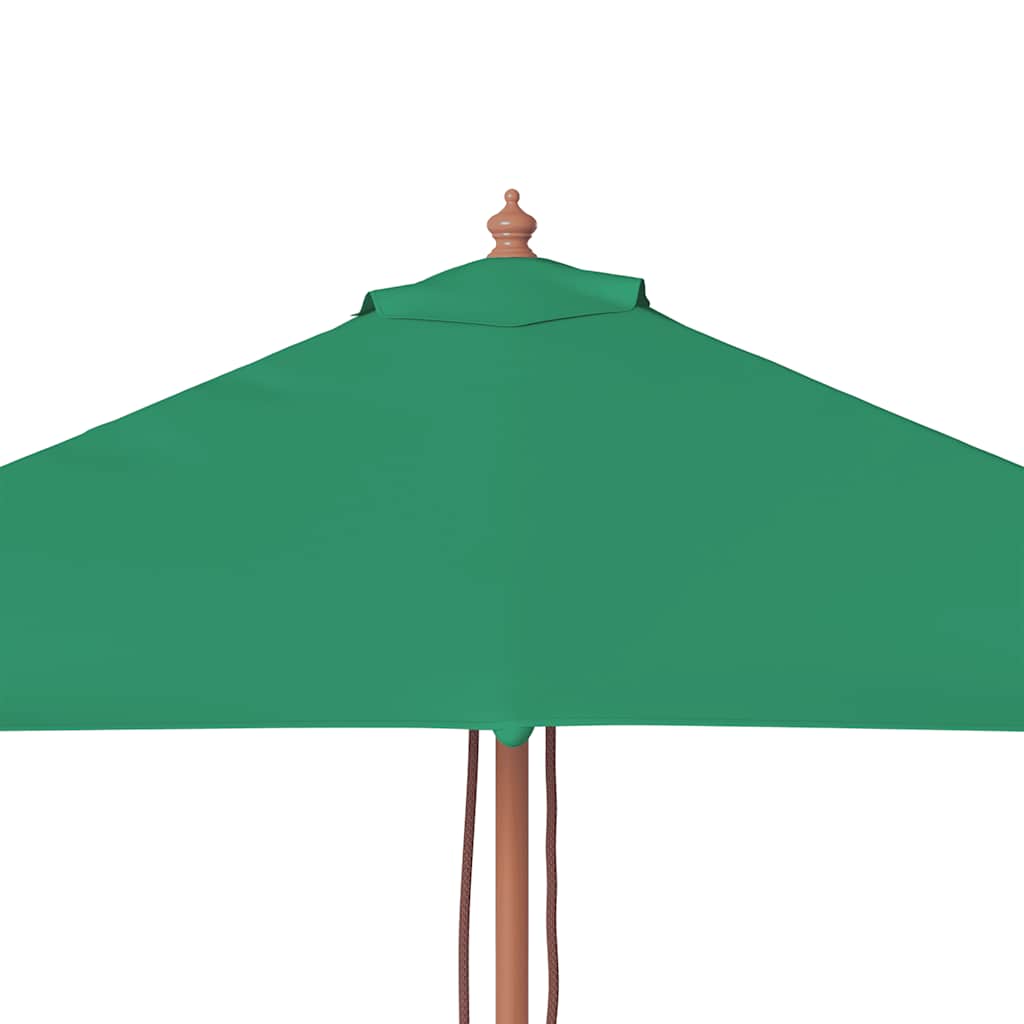 Garden Parasol | Green | Fabric, Laminated bamboo, Hardwood | 150x200 cm