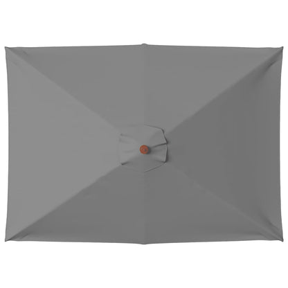 Garden Parasol with Wooden Pole 150x200 cm Anthracite
