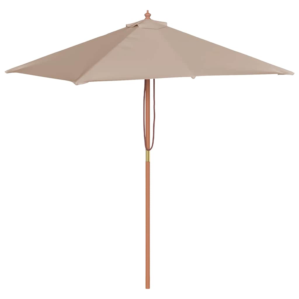 Garden Parasol | Taupe | Laminated bamboo and hardwood, fabric