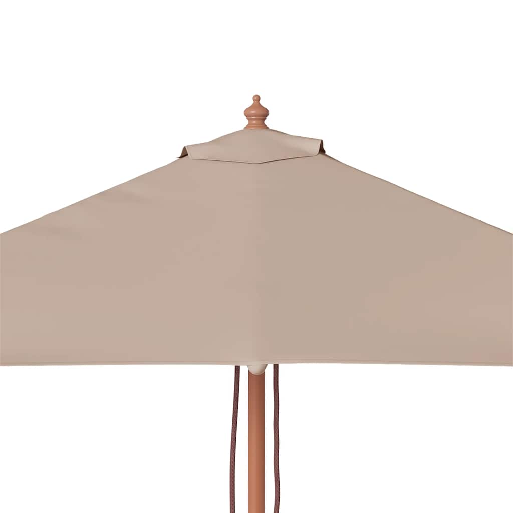 Garden Parasol | Taupe | Laminated bamboo and hardwood, fabric