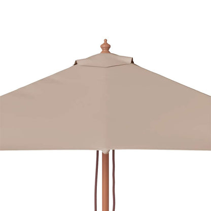 Garden Parasol | Taupe | Laminated bamboo and hardwood, fabric