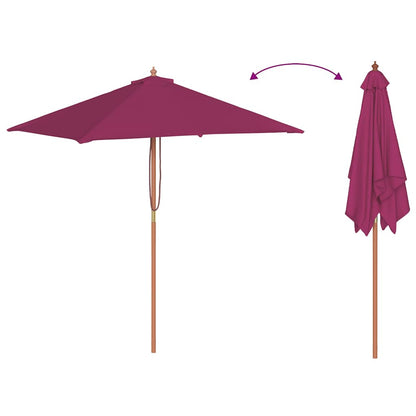 Garden Parasol | Bordeaux Red