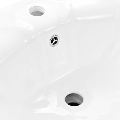 Freestanding Basin with Pedestal Ceramic White 580x510x200mm