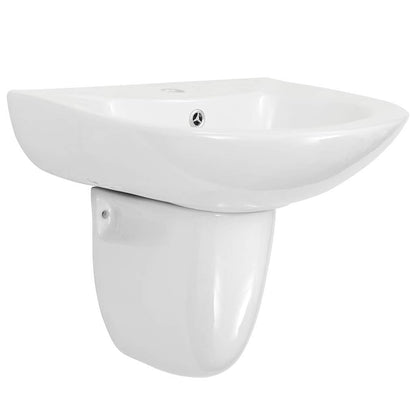 Basin White 52 x 45 x 49 cm Glazed Ceramic