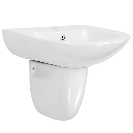 Basin White 52 x 45 x 49 cm Glazed Ceramic