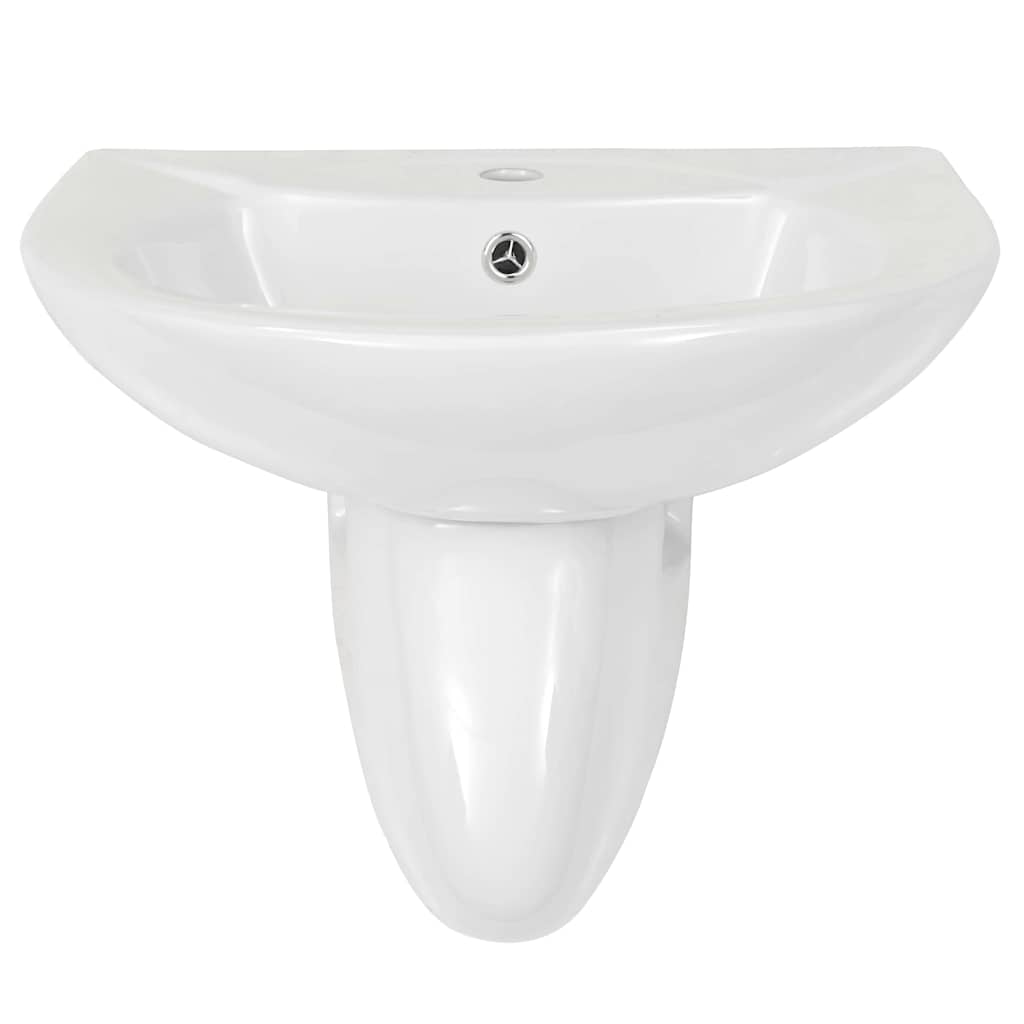 Basin White 52 x 45 x 49 cm Glazed Ceramic