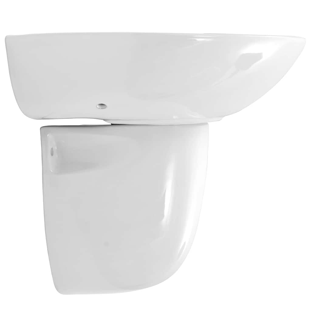 Basin White 52 x 45 x 49 cm Glazed Ceramic