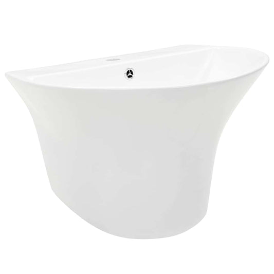 Basin White 56 x 48 x 42 cm Glazed Ceramic