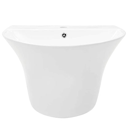 Basin White 56 x 48 x 42 cm Glazed Ceramic